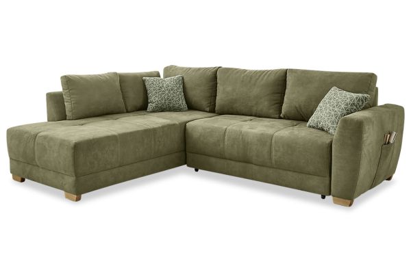 Ecksofa Luzern links - mit Bettfunktion