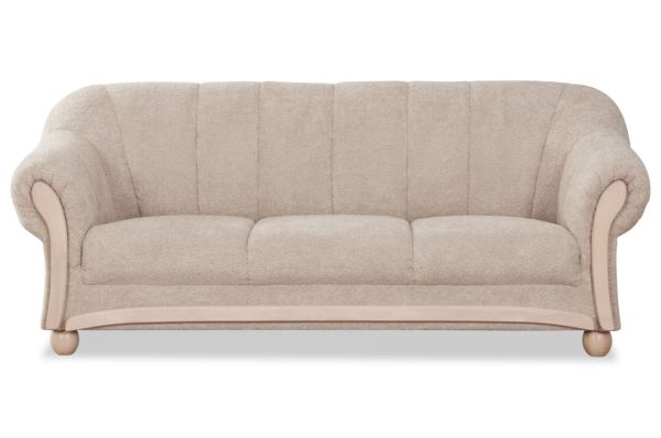 3 Sitzer-Sofa Wera - Karo Natur Weiss