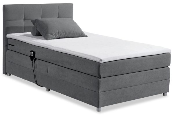 Boxspringbett Toulouse 120x200 cm - Einzelbett mit Motor